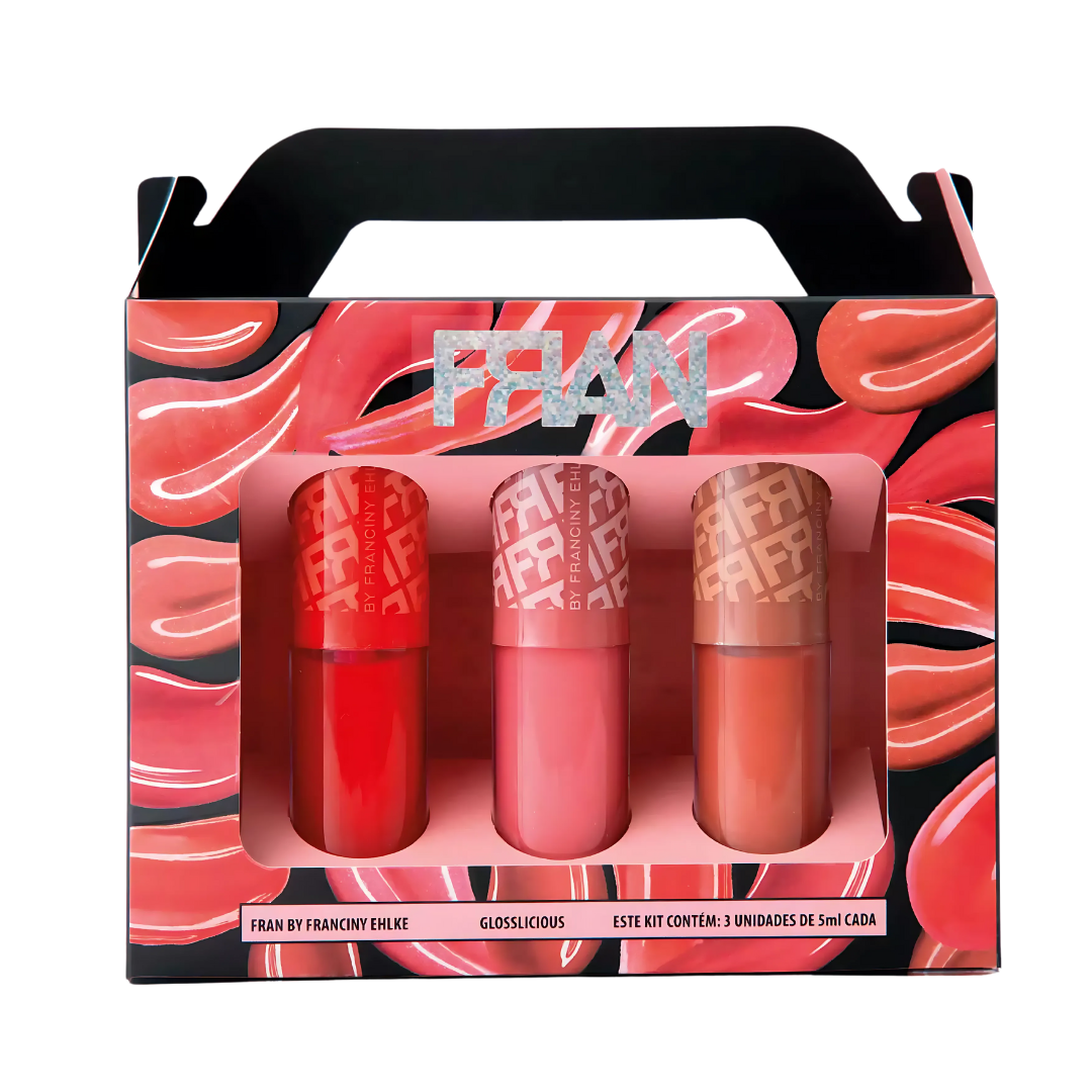 Kit 3 Glosses Glosslicious Fran par Franciny Ehlke
