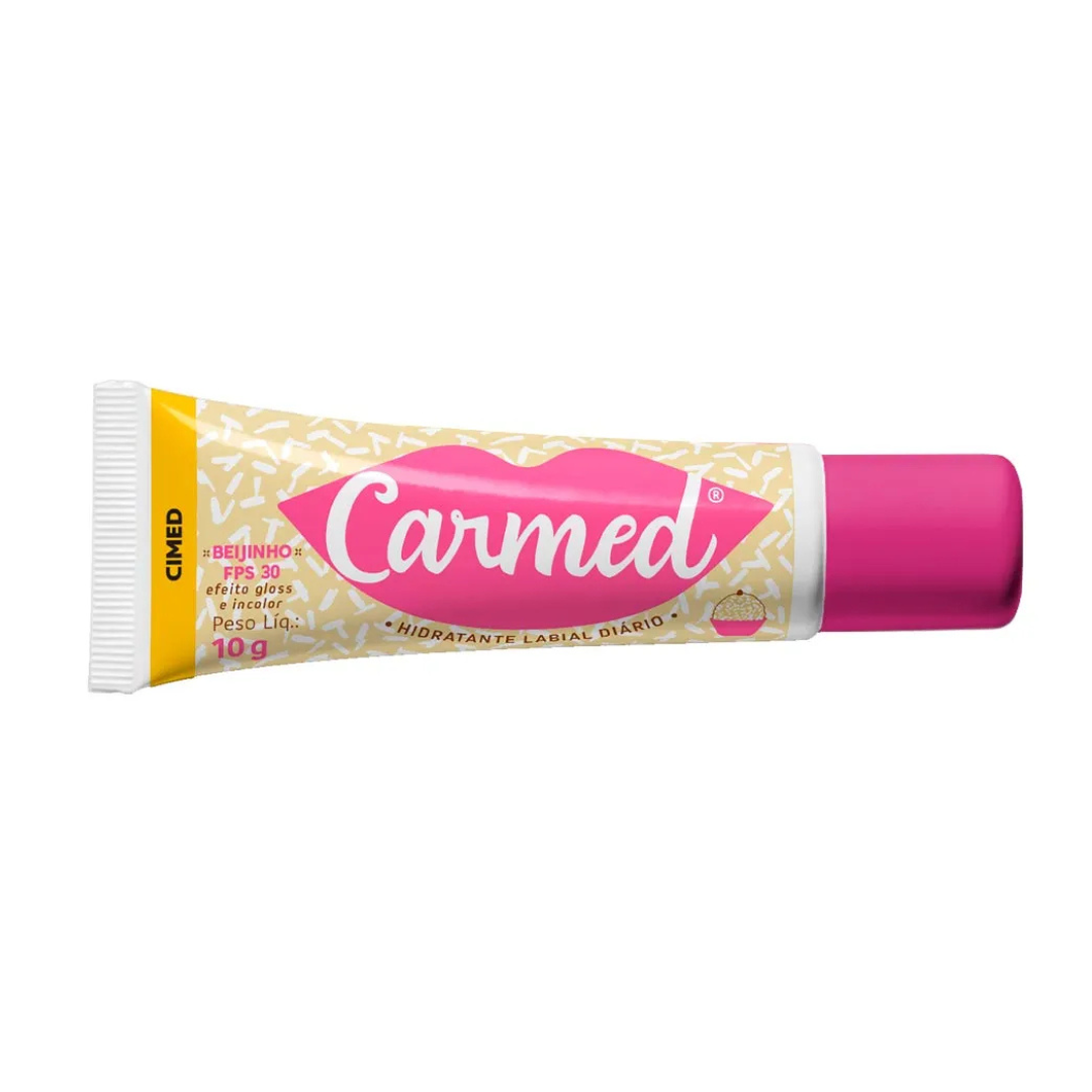Baume à Lèvres Hydratant Carmed BFF Beijinho FPS 30 – Effet Gloss Incolore – 10g