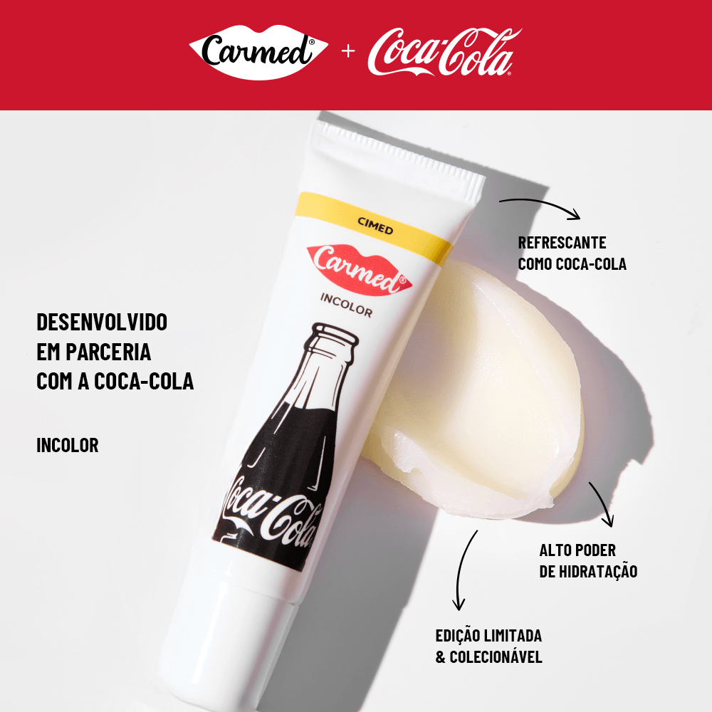 Baume à Lèvres Carmed Coca-Cola (Incolore) 10g