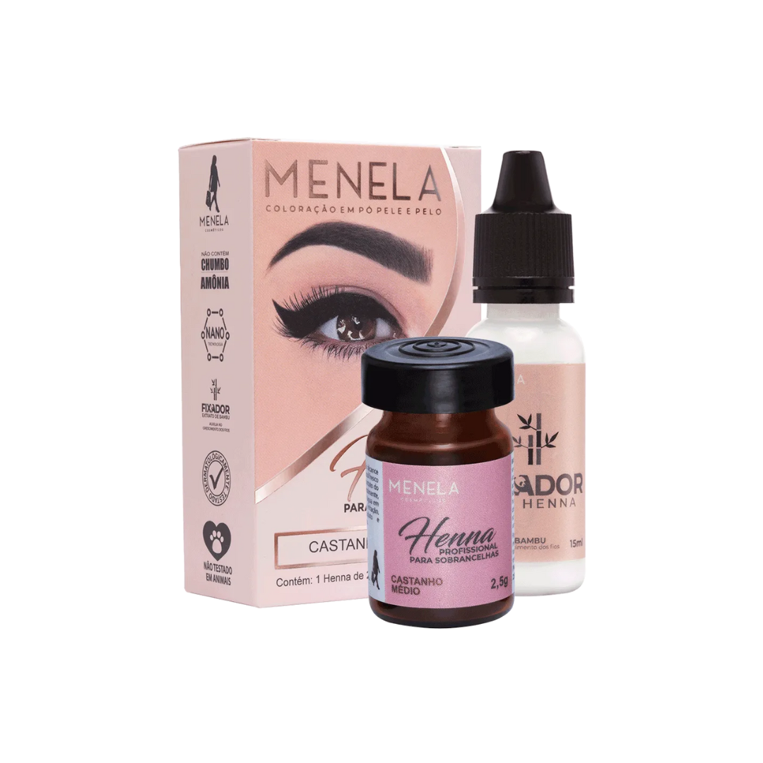 Menela Sourcils Henné 2,5g Châtain Foncé
