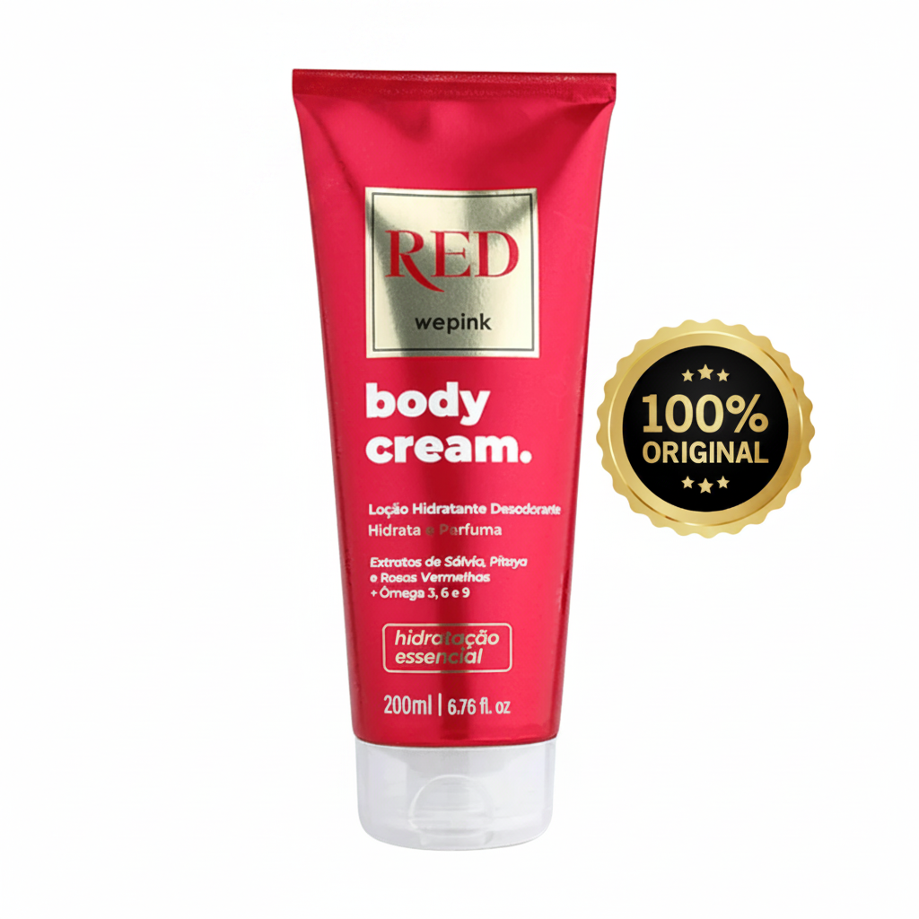 Body Cream Red Wepink (Hydratation Intense & Éclat)