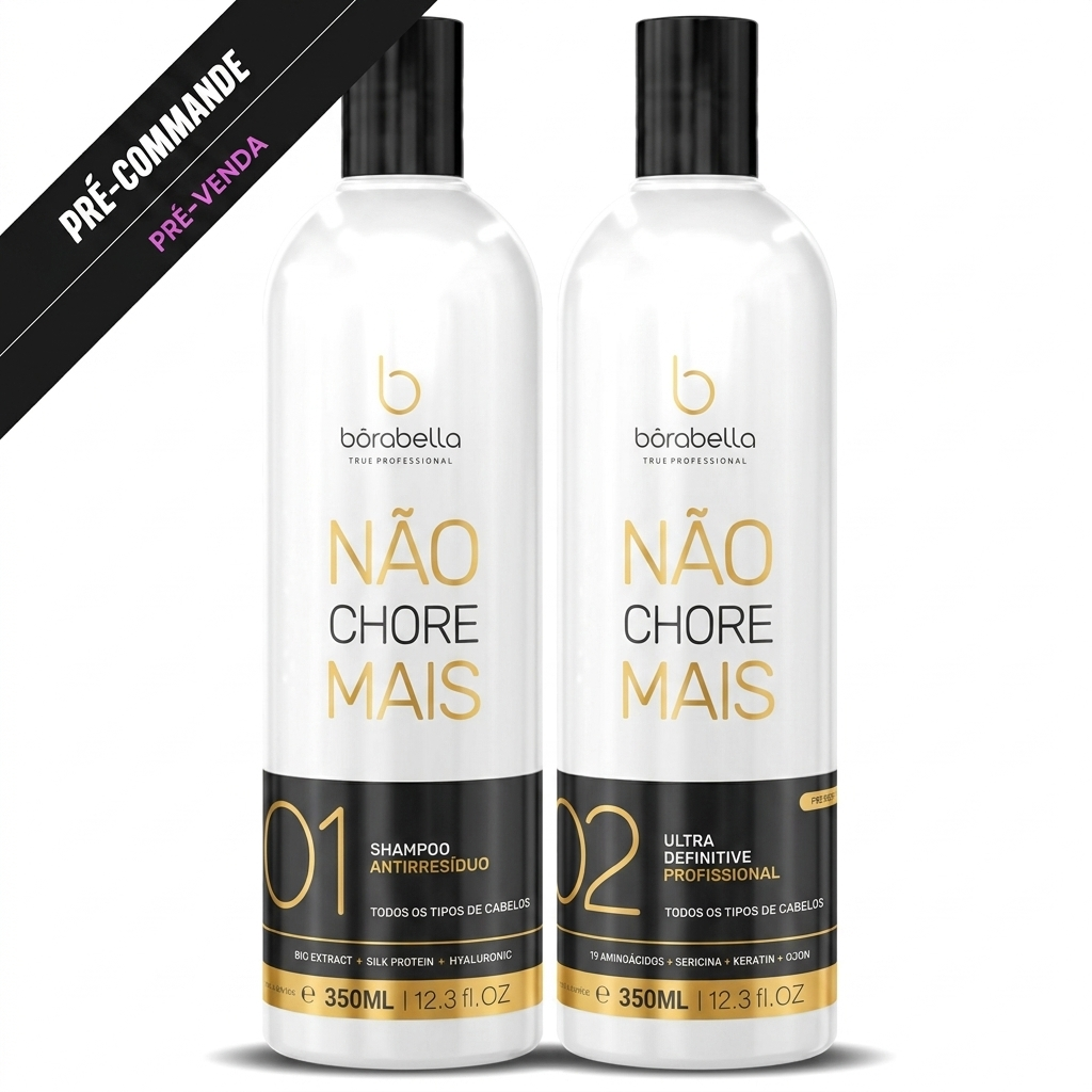 Kit Lissage Brésilien Professionnel Borabella | Não Chore Mais – 2x350ml
