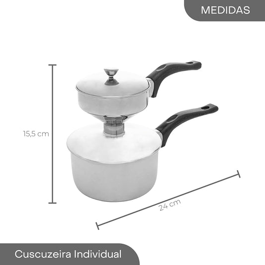 Cuscuzeira Individuelle en Inox