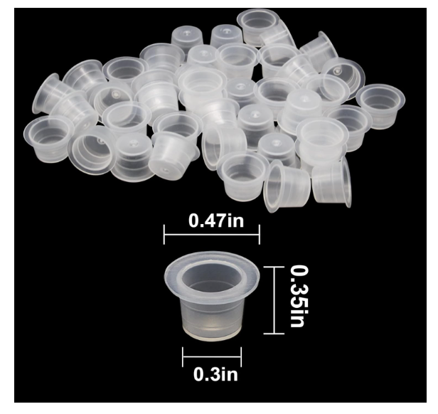 200 Bouchons pour Mini-Gobelets à Encre