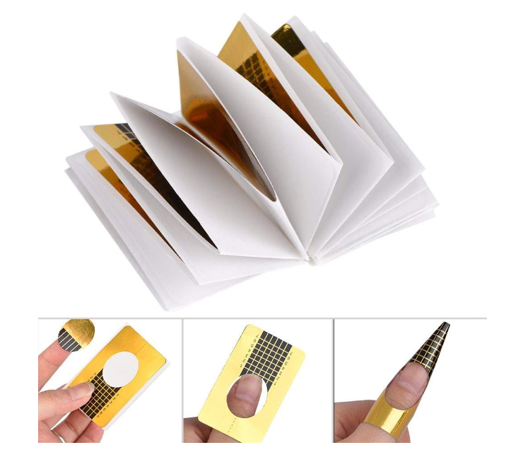 Extension D'ongles en Gel UV Acrylique Pointe 50 Pièces Ensemble