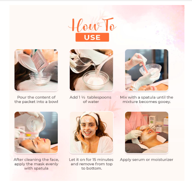 Masque Facial en Poudre Gélifiante Hydratante Anti-Âge Ac Hyaluronic