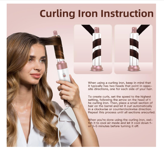 Brosse à Cheveux et Sèche-Cheveux Électriques 5 en 1