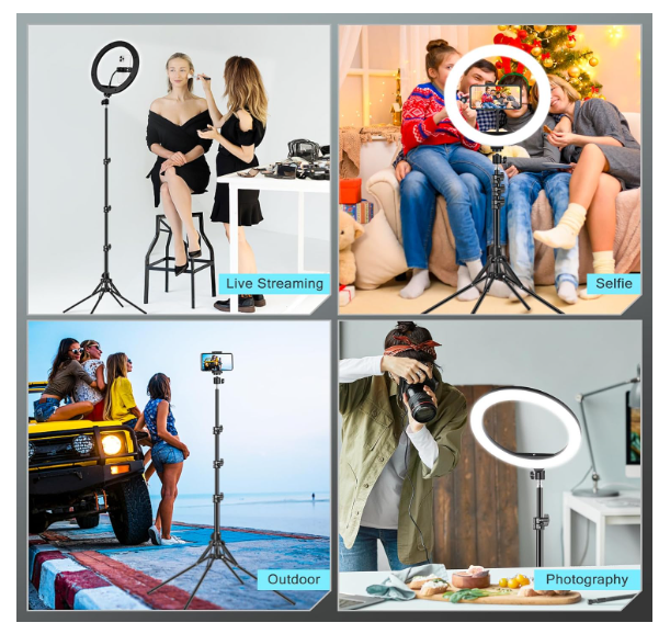 Anneau Lumineux Professionnel Avec Trépied LED Pour Selfie