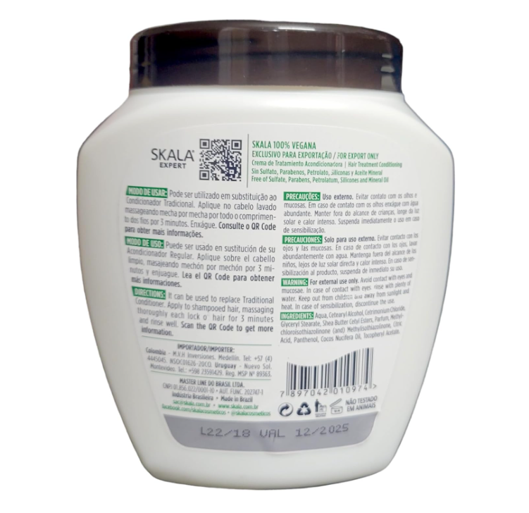 SKALA Crème à l'Huile de Coco 1000G -