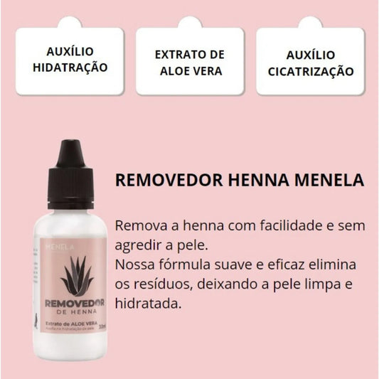 Démaquillant pour Henné Sourcils MENELA 30ml