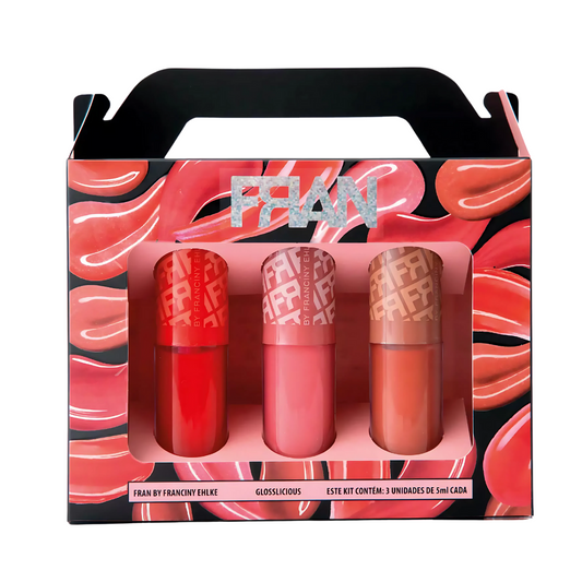 Kit 3 Glosses Glosslicious Fran par Franciny Ehlke