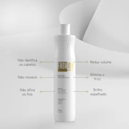 Lissage Brésilien Fashion Gold 500g (Sans Formol)