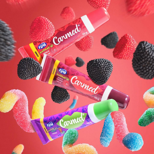 Kit Baume à Lèvres Hydratant Carmed Fini – Amora Intense, Amora et Minhoca Incolore (3x10g)