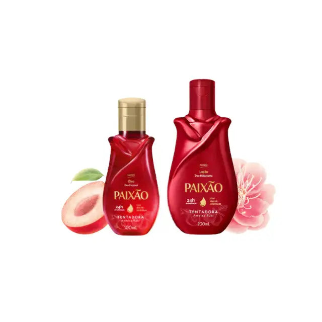 Duo Paixão Tentadora – Prune Rubis (Huile Corporelle 100ml + Lotion 200ml)