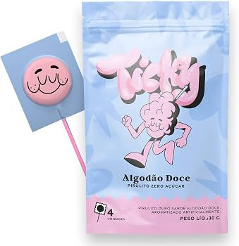 Sucette Sans Sucre - Saveur Barbe à Papa - Unité