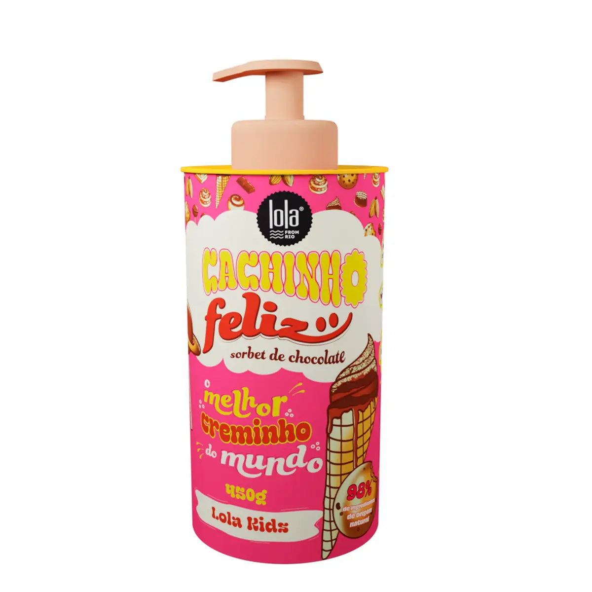 Crème Coiffante Enfants Cachinho Feliz Chocolate 450ml - Lola From Rio