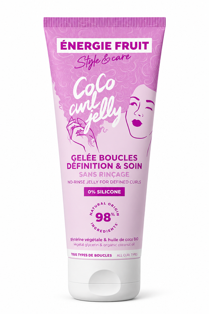 Gelée Coiffante Définition Boucles Coco Curl Jelly 200ml - Energie Fruit