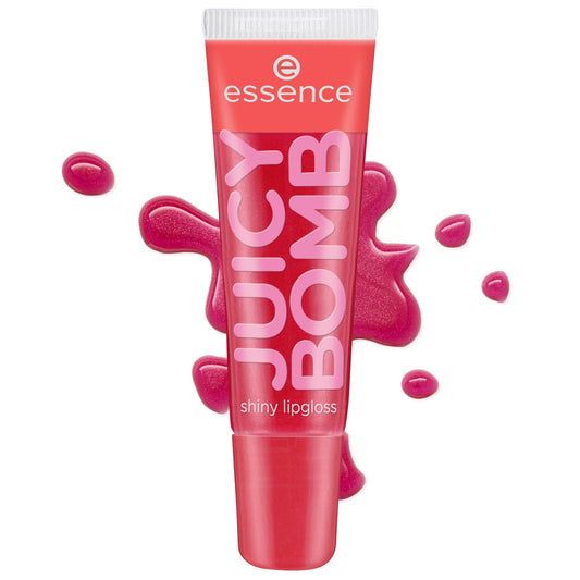 Juicy Bomb Shiny Lipgloss 104 Poppin' Pomegranate Gloss Parfum Fruité 10 ml - essence