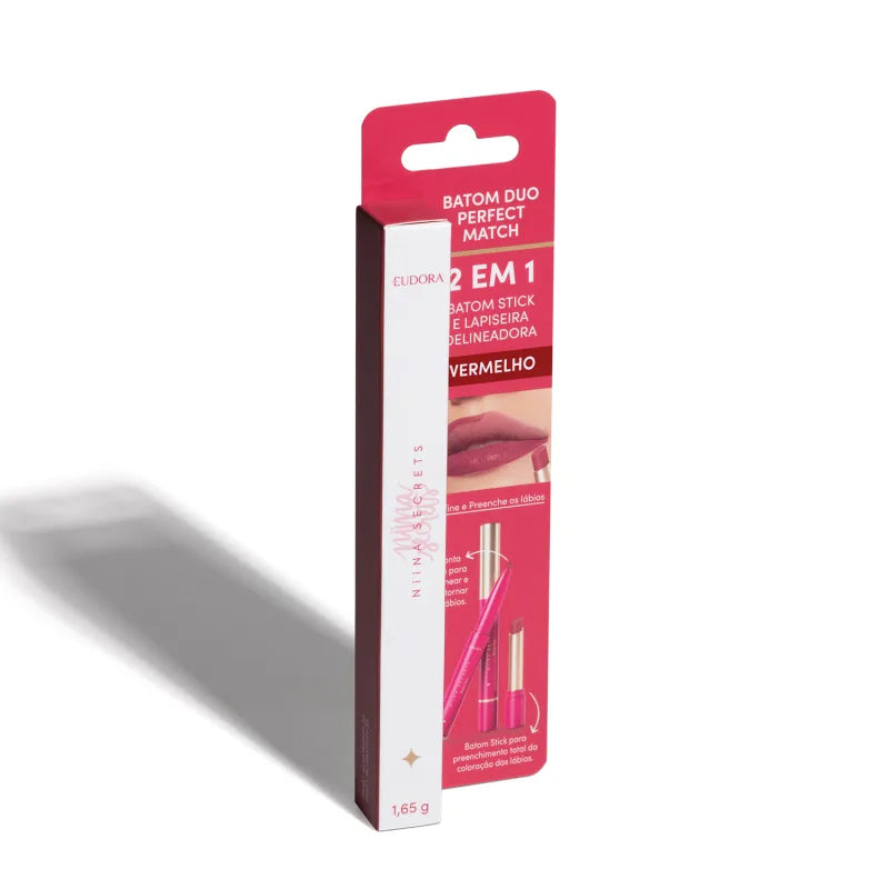 Rouge à lèvres noisette Duo Perfect Match Niina Secrets 1,65g