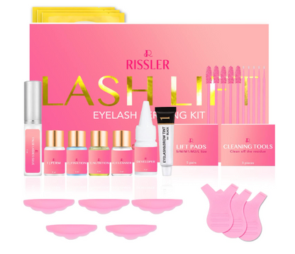 Kit profissional de extensões de cílios coloridos