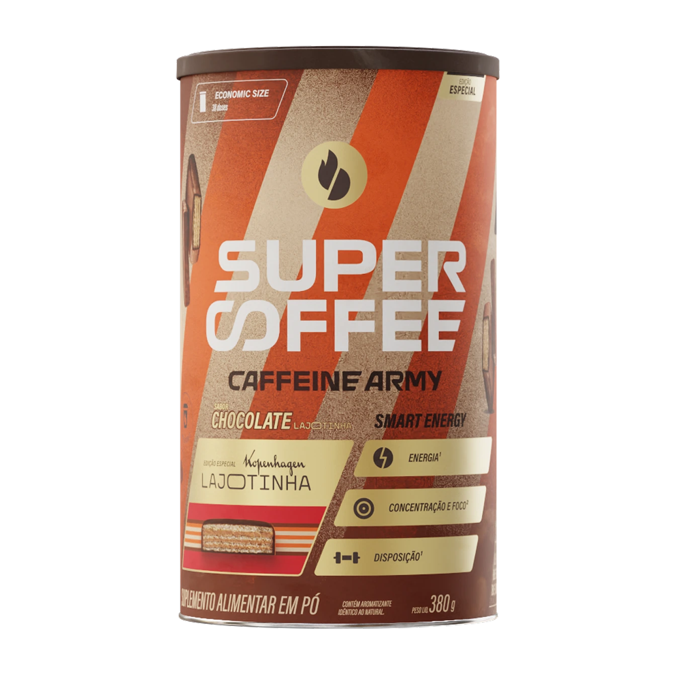 SuperCoffee Lajotinha 380g, fond blanc